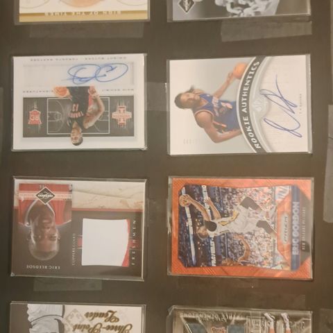 115 STK NBA Autograf, Game-Used, Nummererte Kort