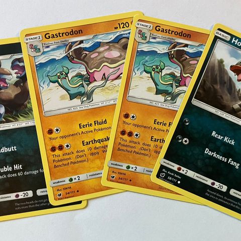 4 stk Pokemon kort / 2017 / 111 serien