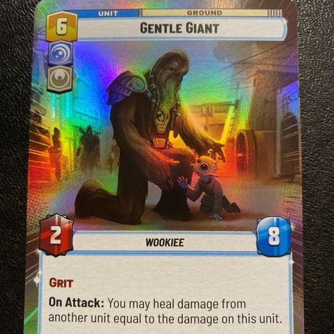 Gentle giant hyperspace foil Star wars unlimited samlekort