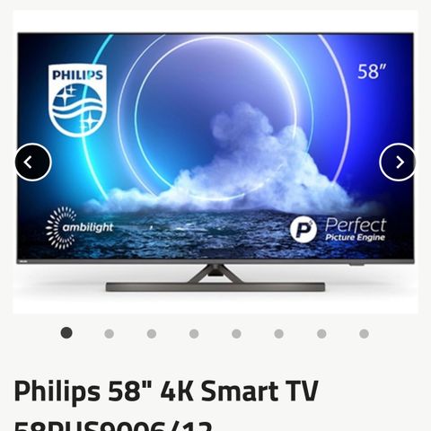 Philips 58" 4K Smart TV 58PUS9006