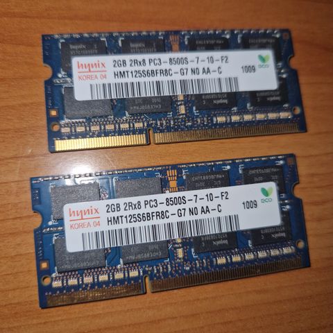 Hynix 2X2GB kit DDR3 SO-DIMM