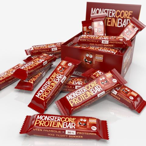 Monster Core Protein Bar - Heavenly Chocolate Brownie 16x45g