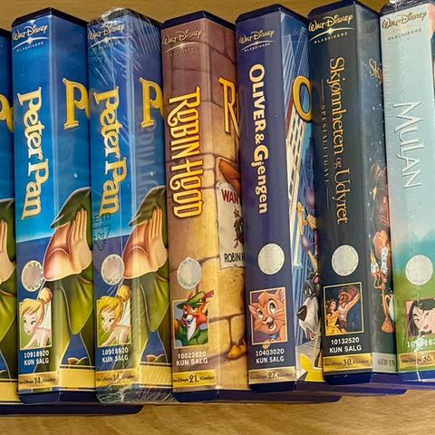 Walt Disney Klassiskere vhs samling #1- #41