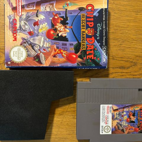 Chip n Dale rescue rangers NES spill - spill og eske