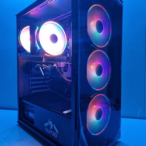 Ny! Kraftig RGB Gaming PC m/ Ryzen 5 + 16GB DDR4 + RTX 2060 Super + 1000GB