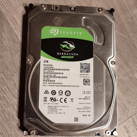 Seagate BarraCuda HDD 4TB