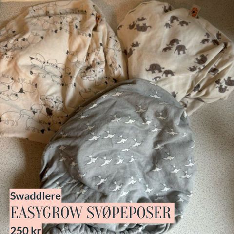 Swaddel/svøpeposer fra easygrow