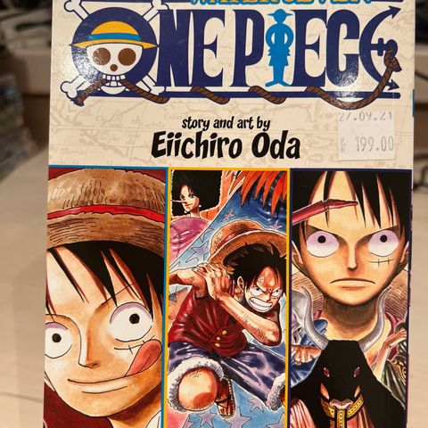 One Piece 3 i 1 manga volum 34, 35, 36