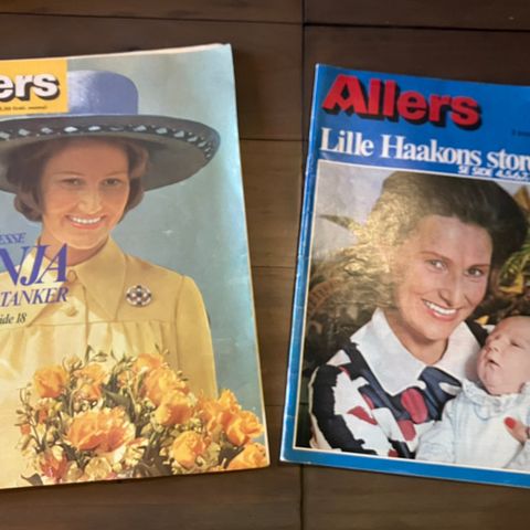 2 stk Allers magasin med Kronprinsesse Sonja