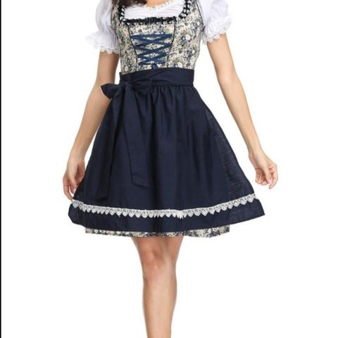 Ny dirndl oktoberfestkjole xs/s til salgs