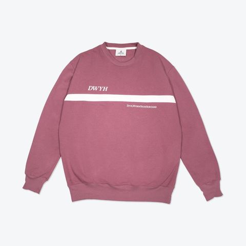 Helt NY uåpnet oversized genser / sweatshirt (Unisex) LILLA/RØD