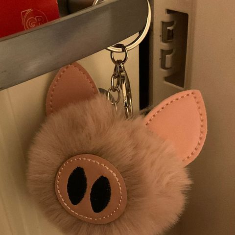 Pig keychain