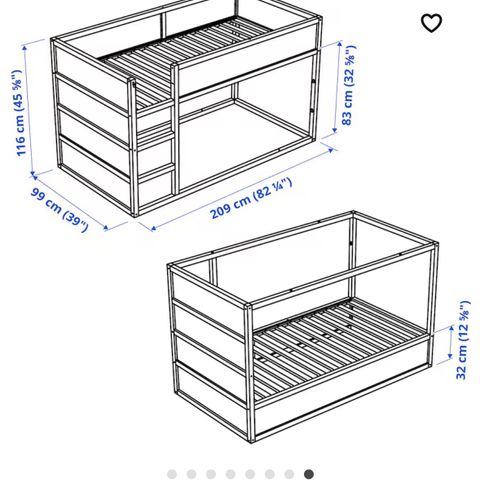 Ikea vendbar seng