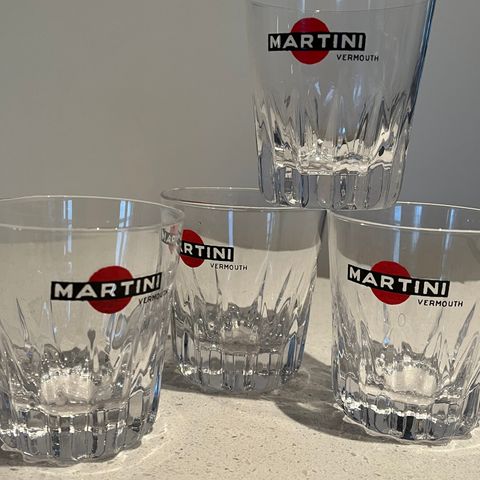 4 stk Martini Glass fra 1970/80 tallet