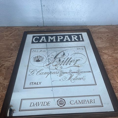 Retro Campari barspeil