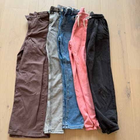 Bukser og jeans Zara, H&M, Lindex str 146-152