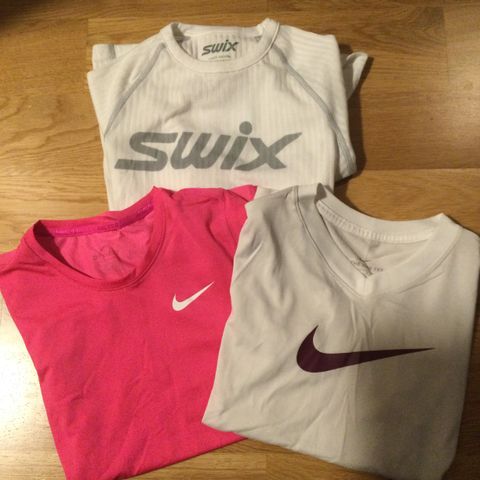 Trenings t-skjorter og genser (Nike og Swix)