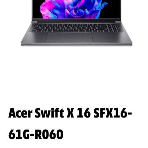 Kraftig Acer laptop selges.