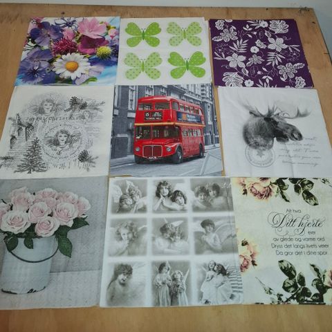 Servietter til Decoupage, 160 stykk