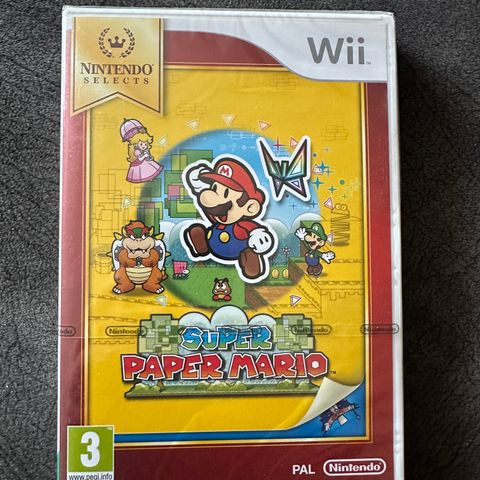 Super Paper Mario Nintendo Wii Ny/Uåpenet