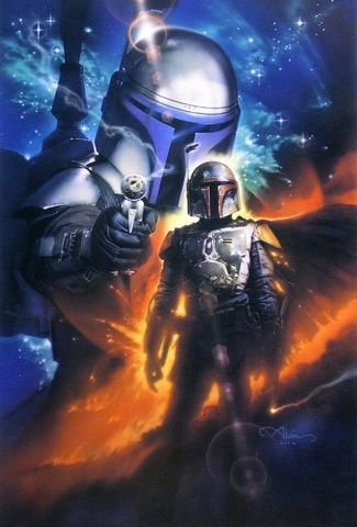 Star Wars Boba Fett Jango Fett Like Father Like Son Art Lithograph Signed