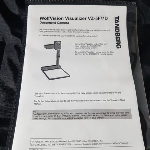 Wolfvision visiualizer vv- 5F/7D