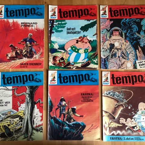 TEMPO blader 1972  1-28, 30-53.  Kan sendes med Postnord kost.69kr