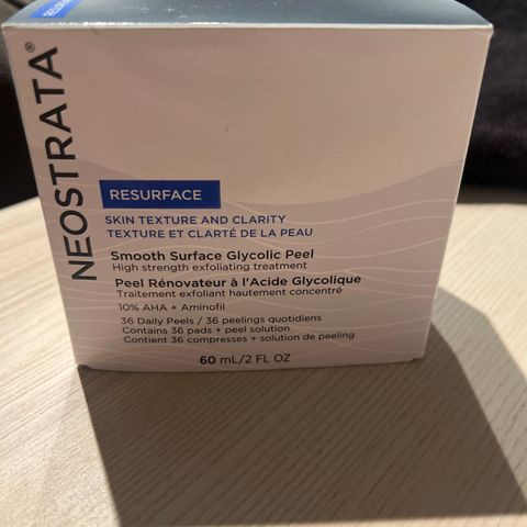 Neostrata Resurface smooth surface glycolic peel 36 daily peels