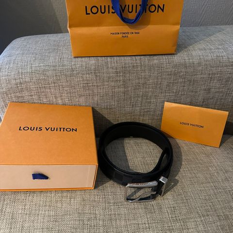 Louis Vuitton Belte Pont - Neuf Damier Graphite Belte 35mm