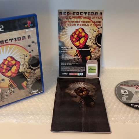 Red Faction II, PAL, PS2 m/manual