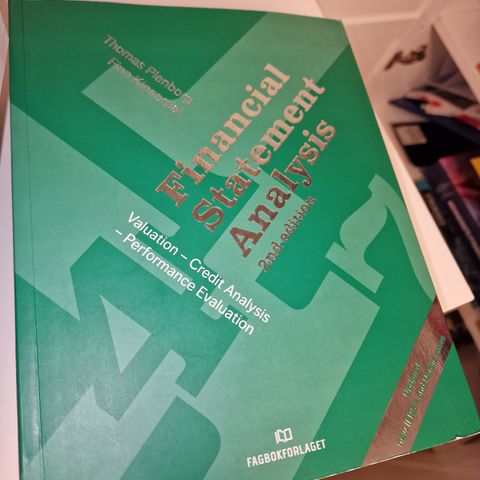 Thomas Plenborg. Evaluation
Financial
Statement
Analysis
2nd ed