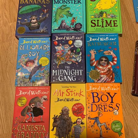 barnebøker på engelsk av David Walliams.  English children’s books