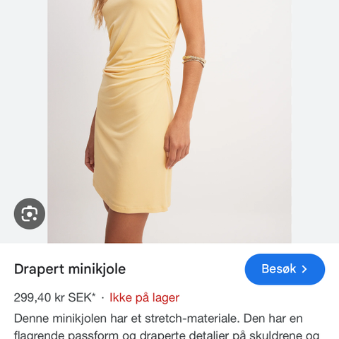 Drapert minikjole