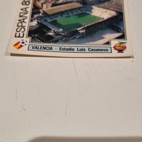 Espana 82 fotball sticker kort nr 33.Stadion, Valencia Estadio Luis Casanova