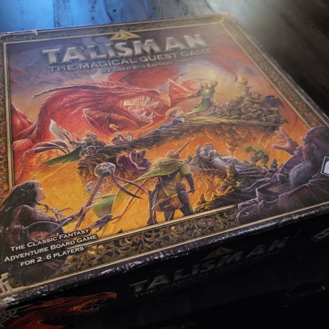 Talisman 4th edition Magical quest game med tillegs pakker.