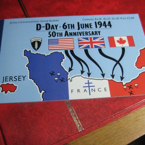 D-Day  1944  50 års jub Jersey  komplett hefte popstfrisk