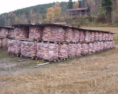 Tørr Lerk ved 1000liter sekk