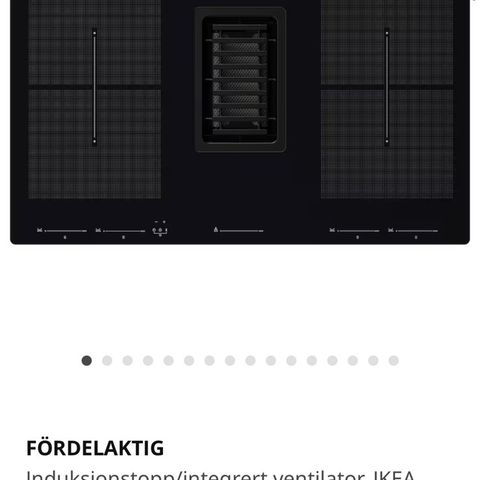 FÖRDELAKTIG induksjonstopp med integrert ventilator