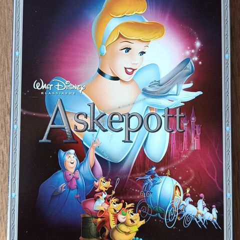 Walt Disney Askepott. DVD. ( Diamond Edition) Ny i plast. Slipcase