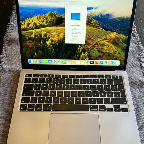 MacBook Air M1 kjøpt Desember 2020 til 7200,-