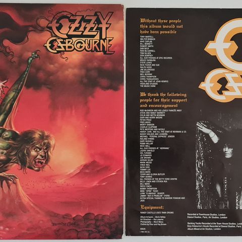 Ozzy Osbourne- The Ultimate Sin Lp Vinyl Selges