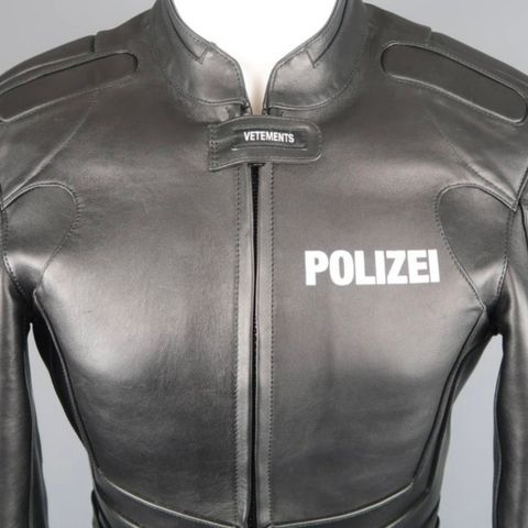 Vetements Polizei Leather Jacket