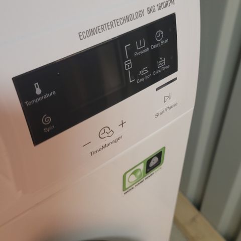 8kg, A+++, 1600rpm Electrolux vaskemaskin