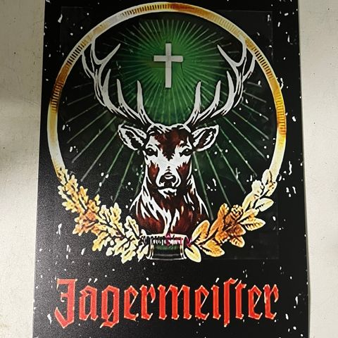 Jägermeister skilt i metall