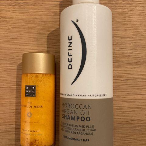 Shampoo og badeolje