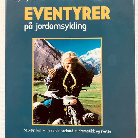 BokFrank: Helge Hjelland; Eventyrer på jordomsykling (1999)