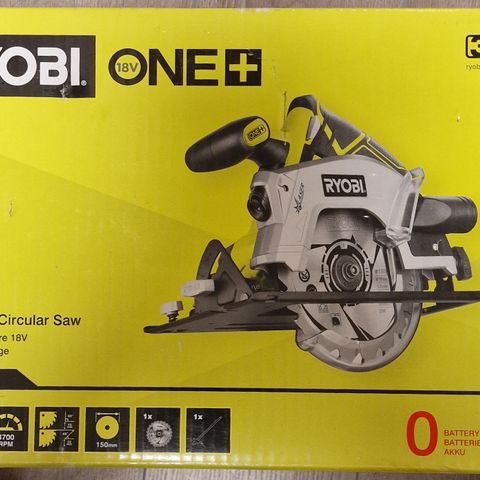 Ryobi RWSL 1801M sirkelsag inkl 1.5ah batteri