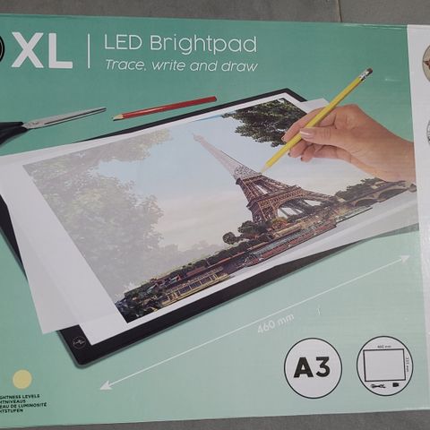 Brightpad XL A3 lysbord/ tegnebrett