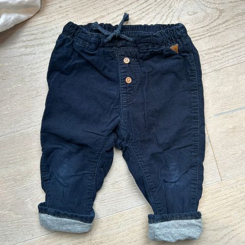 H&M Premium Baby kordfløyel jogger pull-on st. 80