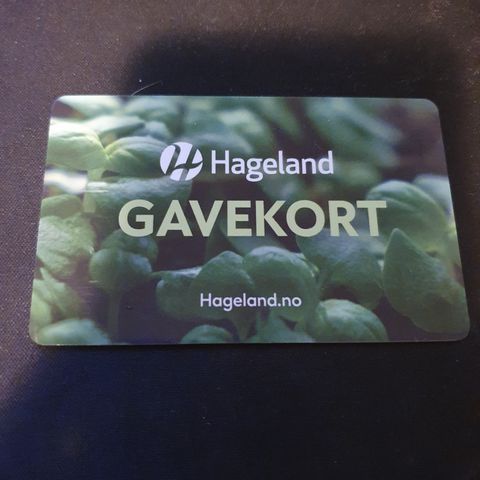 Gavekort på Hageland